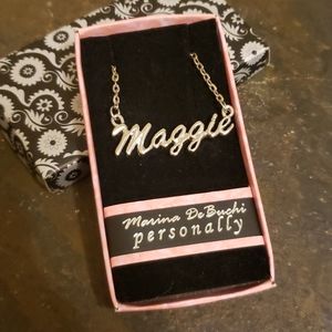 Personalized Maggie name necklace
